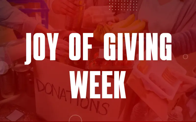 Joy of Giving Week
