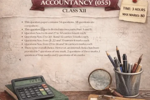 Class XII CBSE Accountancy Practice Question Paper