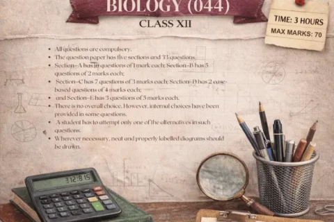 Class XII CBSE Biology Practice Question Paper