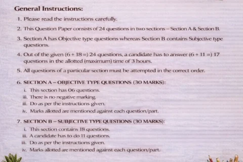 Class XII CBSE Marketing Practice Question Paper