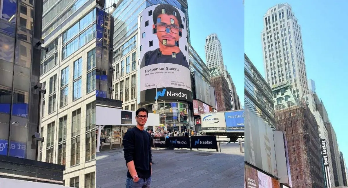 Deepankar Saxena — OKTA Top 25 Global Coders 2026, DMA Meerut Student on Times Square New York