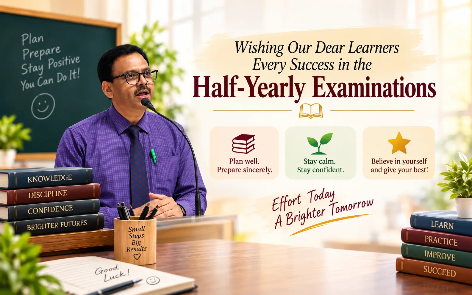 half yearly examination datesheet